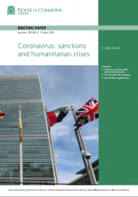 Coronavirus: sanctions and humanitarian crises: (Briefing Paper Number CBP 8913 )
